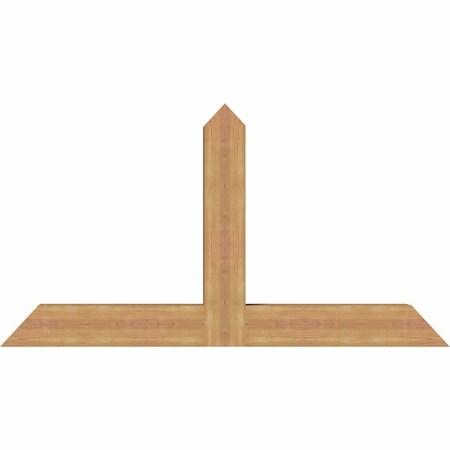 Ekena Millwork Portland Timber Gable Bracket, Western Red Cedar, 60"W x 32"H x 5 1/2"D x 5 1/2"F, 13/12 Pitch GBW060X32X0606POR00SWR